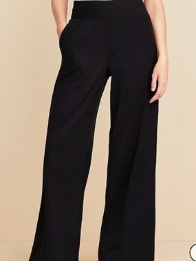 Lou & Grey LuvStretch pull on Wide Leg Black like new! XL